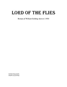 SRP om Lord of the Flies i Engelsk A og Psykologi B