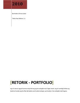 Retorik C portfolio - Ytringer