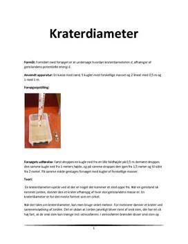 Kraterdiameter | Fysik B