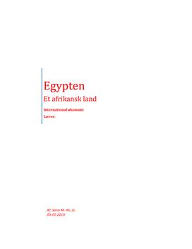 Egypten | IØ A
