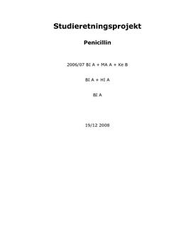 SRP om penicillin i Biologi A og Historie A