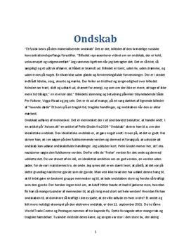 Dansk stil - essay - Ondskab