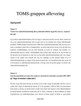 Toms-gruppen | Analyse og redegørelse