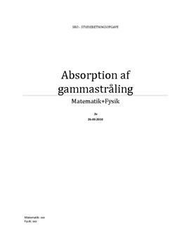 SRO: Absorption af gammastråling