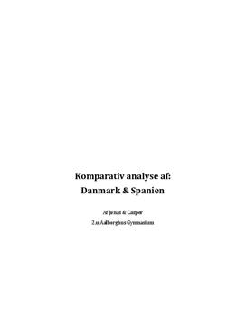 Komparativ analyse af Danmark & Spanien