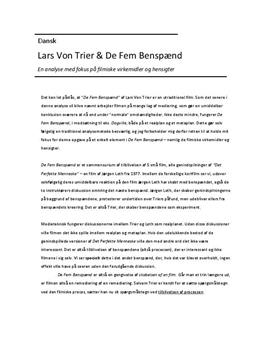 de fem benspænd analyse de fem benspænd analyse