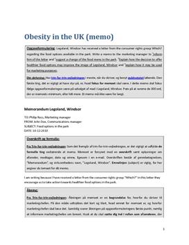 Memorandum om "Obesity in the UK"