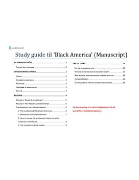 Black America - Manuscript