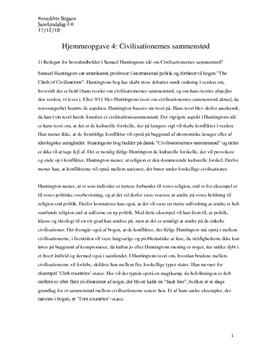 Civilisationernes sammenstød Huntington og Fukuyama