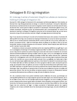 Delopgave B: EU og integration | Samfundsfag A