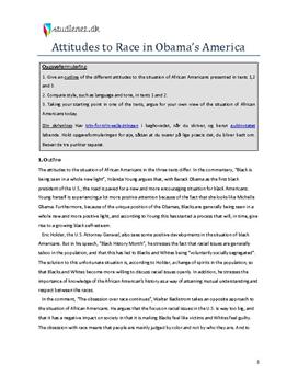 Paper om "Attitudes to Race in Obama's America"