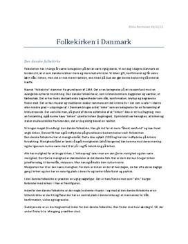 Den danske folkekirke | Noter