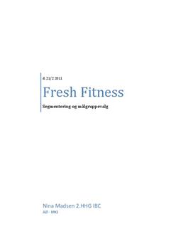 Segmentering og målgruppevalg for Fresh Fitness