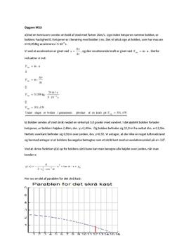 Opgaver i Fysik A-niveau og FysikABbogen 2: M13, M14, 8.61, 8.3.3
