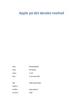 SOP: Apple på det Danske Marked i Afsætning og Engelsk