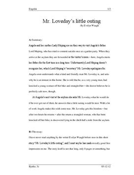 Evelyn waugh essay