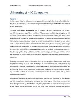 IC Companys | Konkurrencefordele, marketingsmix m.m.