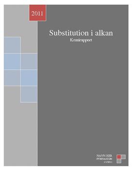 Substitution i en Alkan - Rapport i Kemi