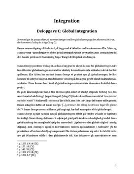 Delopgave C: Global Integration | Samfundsfag A
