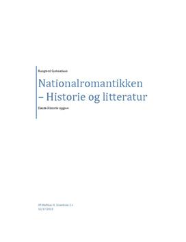 DHO om Nationalromantikken | Historie og litteratur