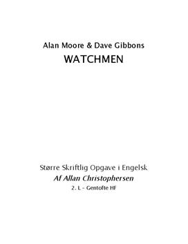 SSO: Watchmen - Alan Moore & Dave Gibbons