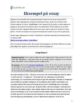 analytical essay dansk