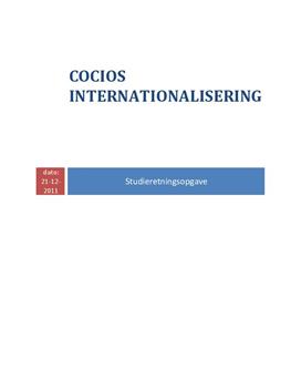 SRO i afsætning og engelsk om Cocio internationalisering og kultur