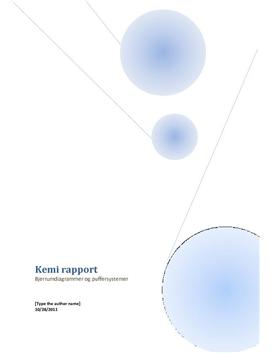 Bjerrumdiagrammer og Puffersystemer - Rapport i Kemi