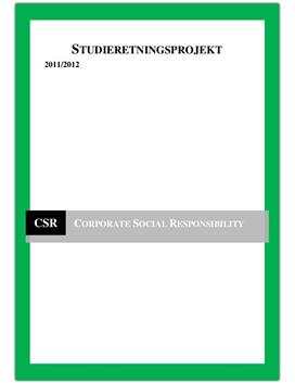SOP: Corporate Social Responsibility (CSR) og The Body Shop