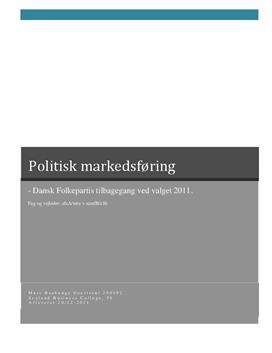 SOP: Politisk markedsføring | Afsætning A og Samfundsfag B