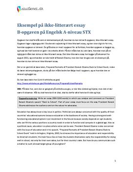 analytical essay engelsk eksempel