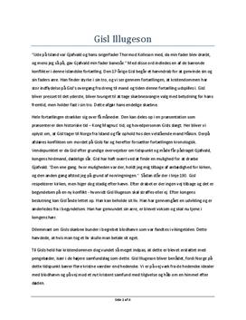 Gisl Illugeson | Analyse