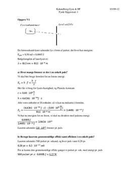 Opgaver i Fysik A-niveau - Det Blå Opgavehæfte: V1, E8 og B3