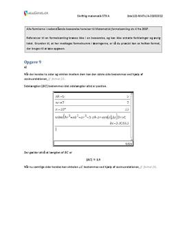 STX Matematik A NET 2012 31. maj - Delprøve 2: Med netadgang