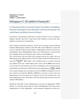 Delopgave C: Et splittet Danmark | Samfundsfag A
