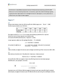 HF Matematik B 31. maj 2013 - Delprøven med hjælpemidler