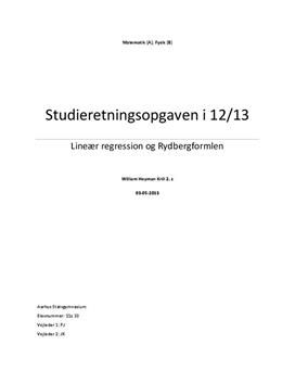 SRO: Lineær regression og Rydbergformlen i Mat og Fysik