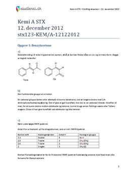 STX Kemi A 12. december 2012 - Vejledende besvarelse