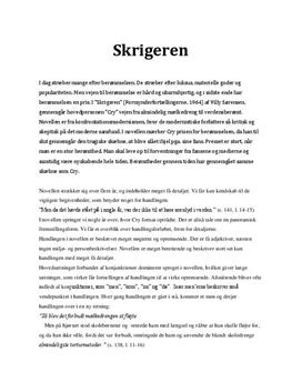 Skrigeren af Villy Sørensen | Analyse
