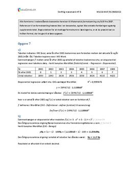 HF Matematik B 29. august 2013 - Delprøven med hjælpemidler