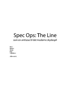 SOP i Dansk og Kommunikation/IT om Spec Ops: The Line