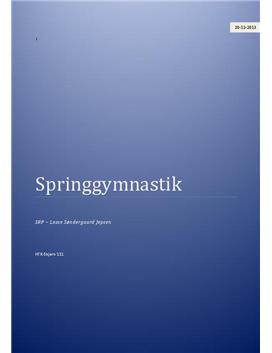 SOP om Springgymnastik i Dansk A og Fysik A