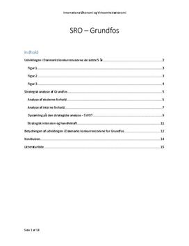 SRO om Grundfos og danmarks konkurrenceevne | International Økonomi A og Virksomhedsøkonomi B
