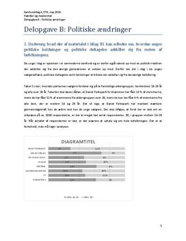 Delopgave B: Politiske ændringer | Samfundsfag A