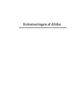 Koloniseringen af Afrika
