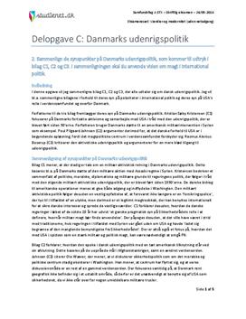 Delopgave C: Danmarks udenrigspolitik | Samfundsfag A