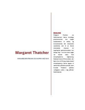 Magaret Thatcher og kulminestrejken