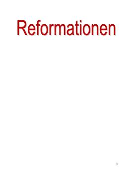 Reformationens årsager og betydning