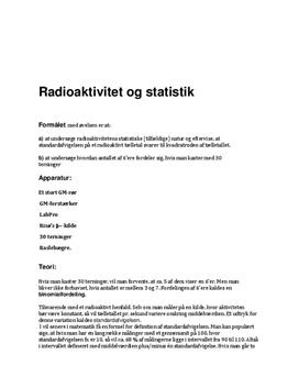 Radioaktivitet og statistik | Fysik