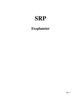 Exoplaneter | SRP